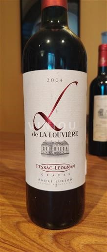 Bordeaux Pessac-Léognan Château La Louvière L de La Louvière 2004