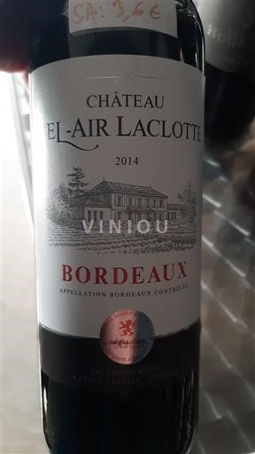 Bordeaux Château Belair Laclotte 2014