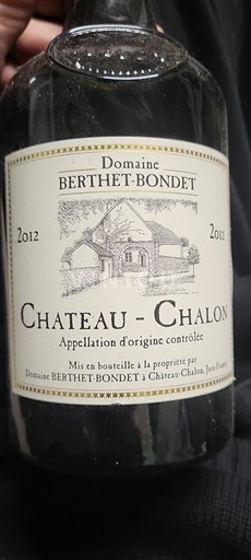 Jura Château-chalon Domaine Berthet-Bondet 2012