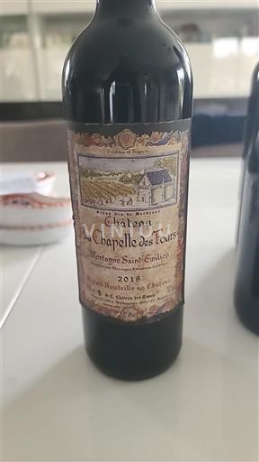 Bordeaux Montagne-saint-émilion Château La Chapelle des Tours 2018