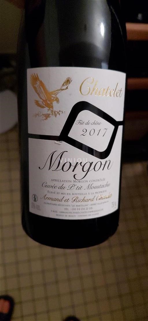 Beaujolais Morgon Chatelet du P’tit Moustache 2017