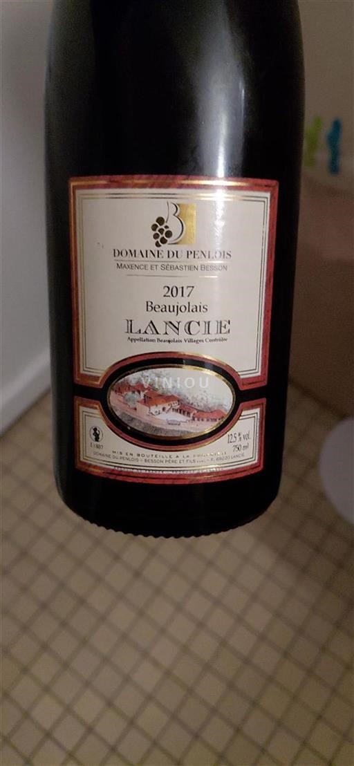 Beaujolais Beaujolais Villages Domaine Penlois 2017