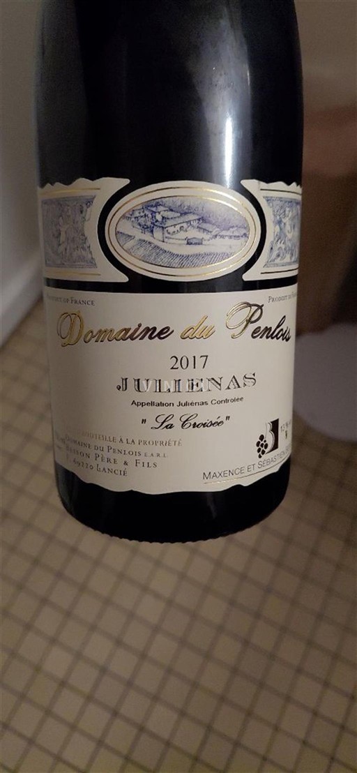 Beaujolais Juliénas Domaine Penlois La Croisée 2017