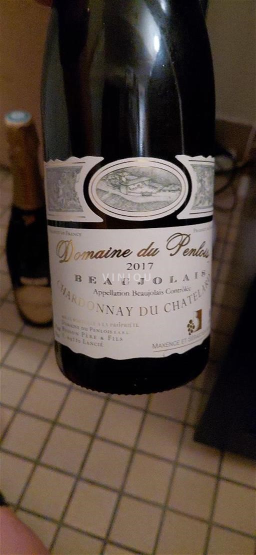 Beaujolais Domaine Penlois Chardonnay du Chatelard 2017