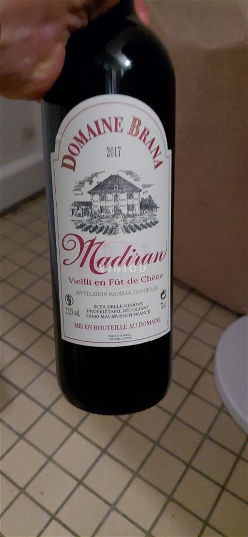 Sud-Ouest Madiran Domaine Brana Vieilli en Fût de Chêne 2017