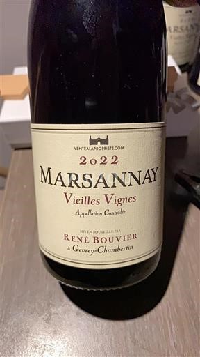Bourgogne Marsannay René Bouvier Vieilles vignes 2022
