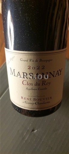 Burgundia Marsannay René Bouvier Clos du Roy 2022