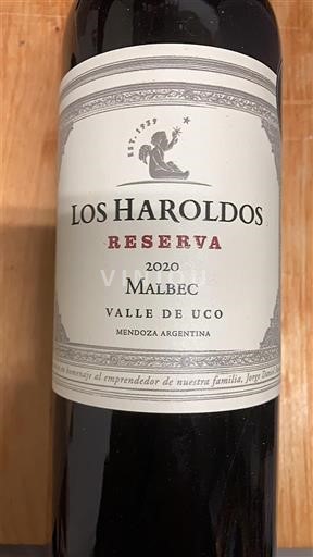 Mendoza Thung lũng Uco Los Haroldos Reserva 2020