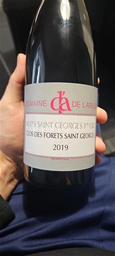 Bourgogne Nuits-saint-georges Premier Cru Domaine L'Arlot Clos des Forêts Saint Georges 2019