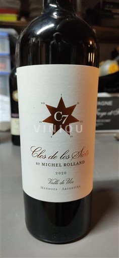 Mendoza Thung lũng Uco Clos de los Siete C7 2020