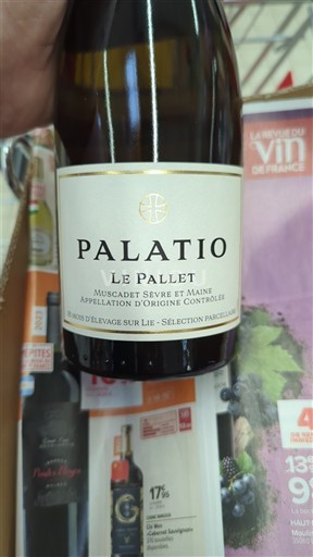 Thung lũng sông Loire Muscadet Sèvre et Maine Palatio Le Pallet 2019