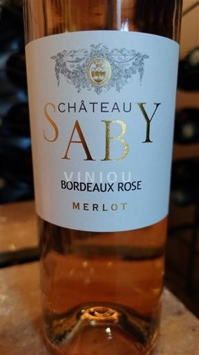Bordeaux Bordeaux rosé Château Saby Ei vuosikertaa