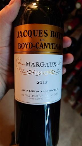 Bordeaux Margaux Château Boyd-Cantenac Jacques Boyd 2018