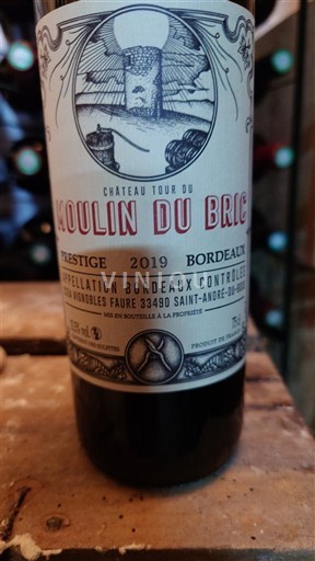 Bordeaux Château Tour du Moulin du Brice Prestige 2019