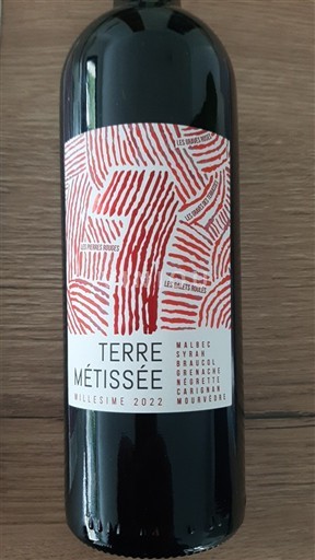 Vin Rouge sec Terre Métissée 2022 France Languedoc et Roussillon Pays d'oc IGP