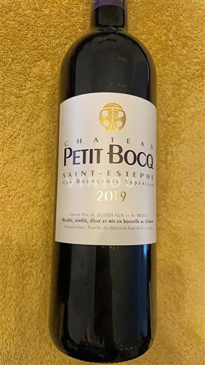 Bordeaux Saint-Estèphe Petit Bocq 2019