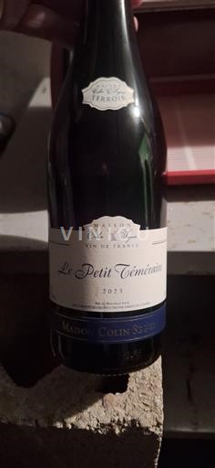 Burgundi Bourgogne Maison Colin Seguin Le Petit Téméraire 2023