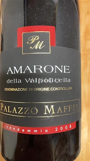 Veneto Amarone della Valpolicella Palazzo Maffei 2008