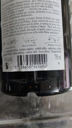 Rona dolina Côte-rôtie Château Ampuis Neleten.