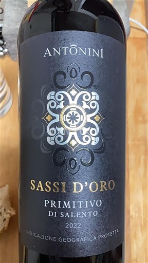 Puglia Primitivo del Salento Antonini Sassi d’Oro 2022