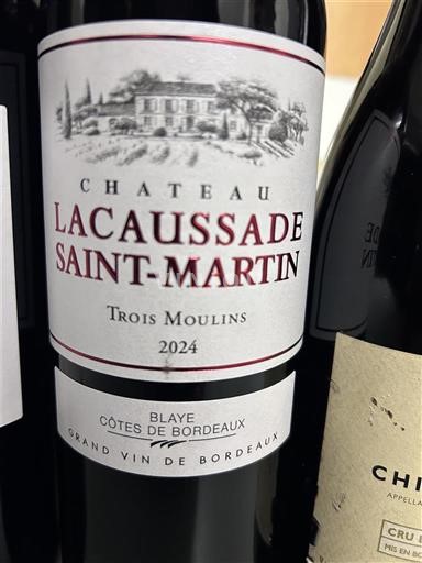 Burdeos Blaye-Côtes de Burdeos Château Lacaussade Saint-Martin Trois Moulins 2024