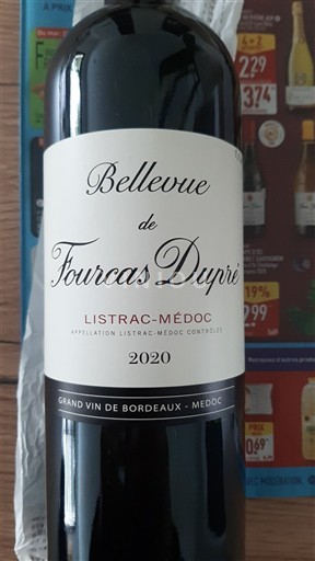 Bordeaux Listrac-Médoc Bellevue de Fourcas Dupré 2020
