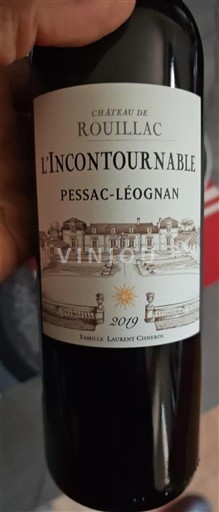 Bordeaux Pessac-Léognan Château Rouillac L'Incontournable 2019