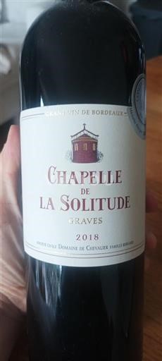 Bordeaux Graves Chapelle de la Solitude 2018