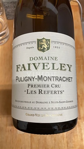 Bourgogne Puligny-Montrachet Premier Cru Domaine Faiveley Les Referts 2015