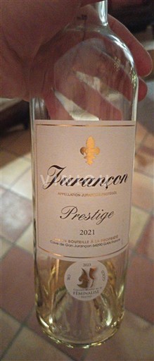 South West Jurançon Cave de Gan Jurançon Prestige 2021