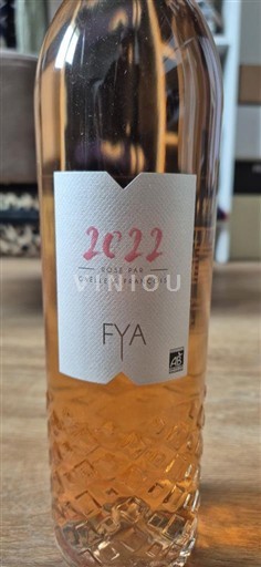 Vin Rosé sec FYA Le22 2022 France Languedoc et Roussillon Pays d'oc IGP bio