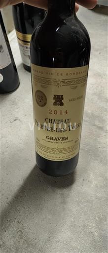 Vin Rouge sec Château Prieuré-Les-Tours 2014 France Bordeaux Graves AOC