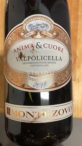 Wines of Veneto Valpolicella Montezovo Anima & Cuore 2014