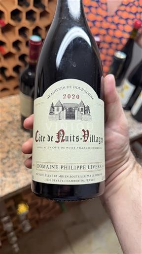 Burgundi Côte de Nuits -kylät Domaine Philippe Livera 2020