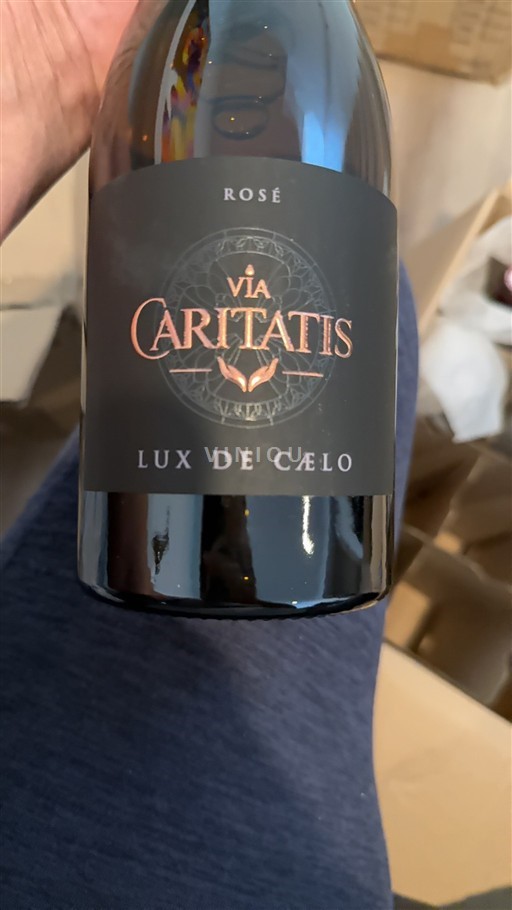 Vin Rosé sec Lux de Caelo Via Caritatis 2023 France Vallée du Rhône AOC