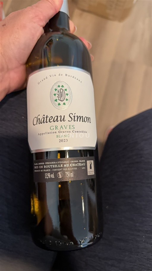 Bordeaux Graves Famille Dufour Château Simon 2023