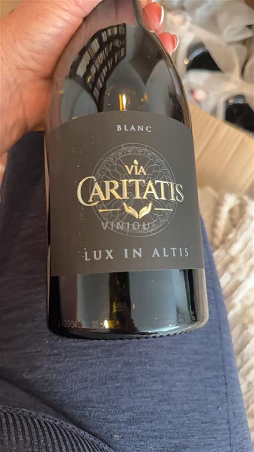 Vin Blanc sec Lux in Altis Via Caritatis 2022 France Vallée du Rhône AOC