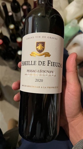 Bordeaux Pessac-Léognan Domaine Fieuzal L'Abeille de Fieuzal 2020