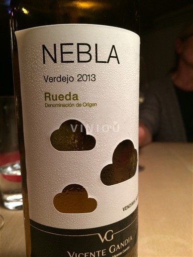 Castilien og León Rueda Vicente Gandia Nebla Verdejo 2013
