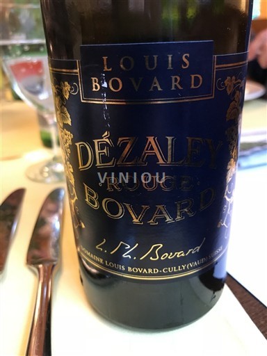 Valais Dôle Domaine Louis Bovard Dézaley Rouge Bovard Không niên vụ
