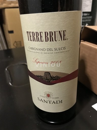 Sardegna Carignano del Sulcis Santadi Terre Brune 2008