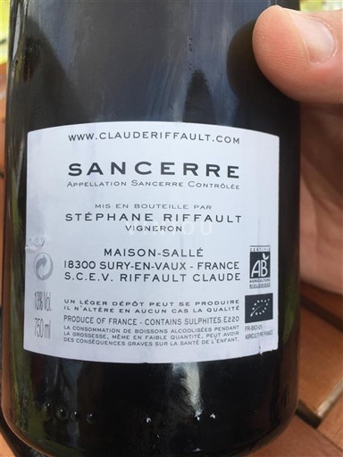 Thung lũng sông Loire Sancerre. Claude Riffault Không niên vụ