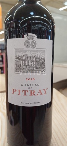 Bordéus Castillon-côtes-de-bordeaux Château Pitray 2016