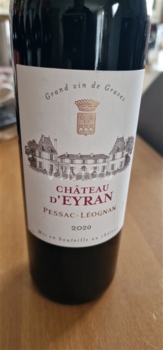 Bordeaux Pessac-Léognan Château Eyran 2020