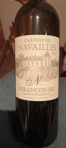 Sud-Ouest Jurançon Château Navailles N. 2021