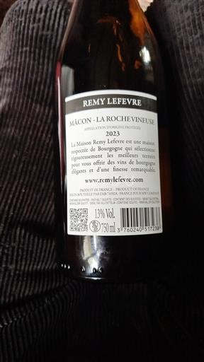 Bourgogne Mâcon et mâcon-villages Rémy Lefevre 2023