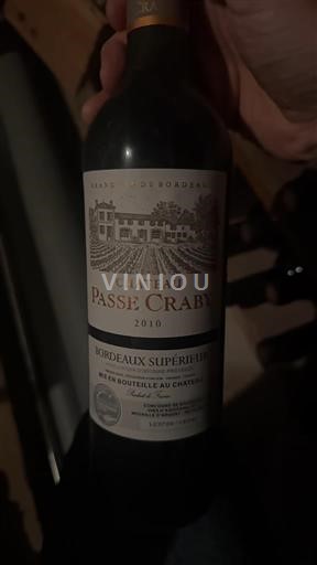 Bordeaux Bordeaux Supérieur Château Passé Craby 2010