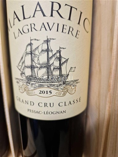 Bordeaux Pessac-Léognan Grand Cru Malartic-Lagravière 2015