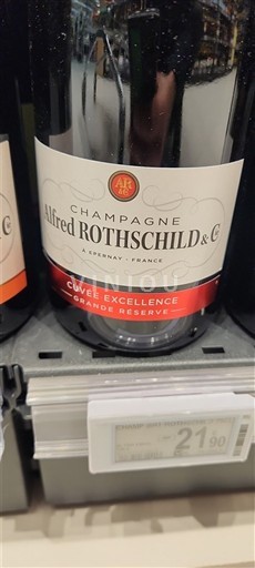 Champaña Champán Alfred Rothschild & C° Excellence Grande Réserve Sin añada