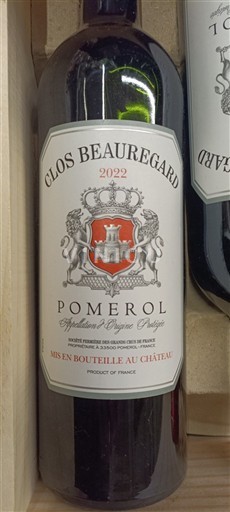 Bordeaux Pomerol Clos Beauregard 2022